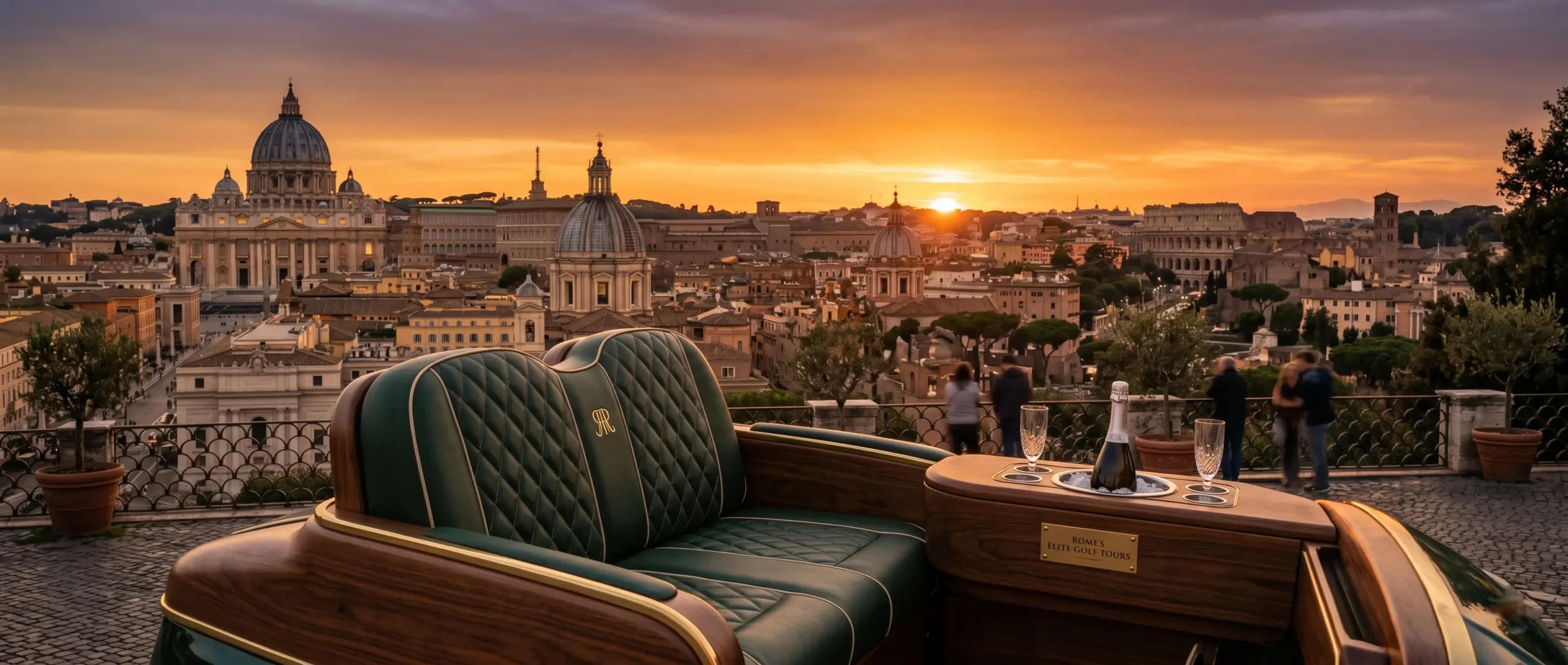 Panoramic Golf Cart Tour Janiculum Hill Rome