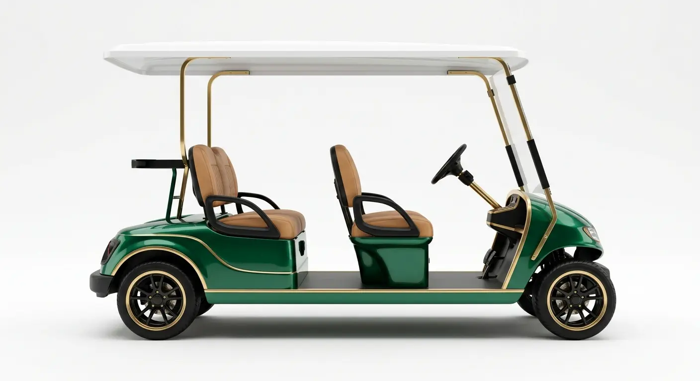 luxury 4-seater electric golf cart Small luxury electric golf cart Rome tour
